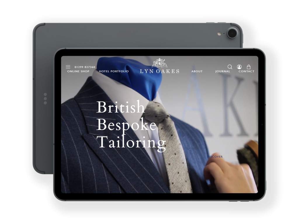 Lyn Oakes iPad responsive website design development